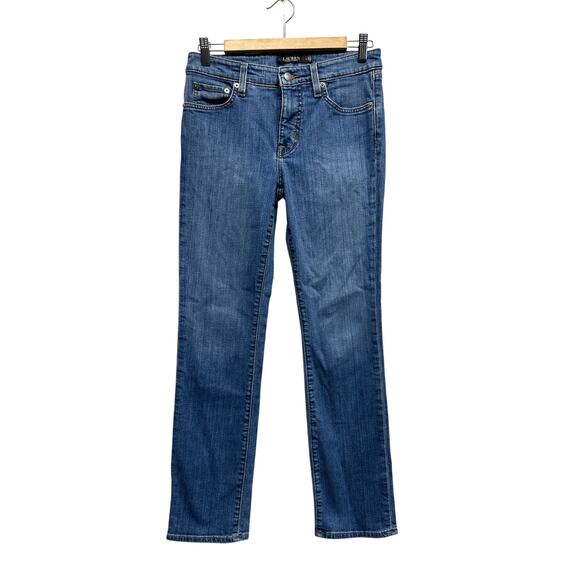 Lauren Ralph Lauren Women’s Jeans Size 4x30 Medium Wash Straight Leg Denim - Picture 1 of 13